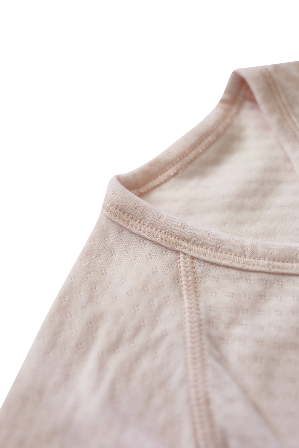 Soft Pink Pointelle Baby Kimono Onesie | Milk & Baby