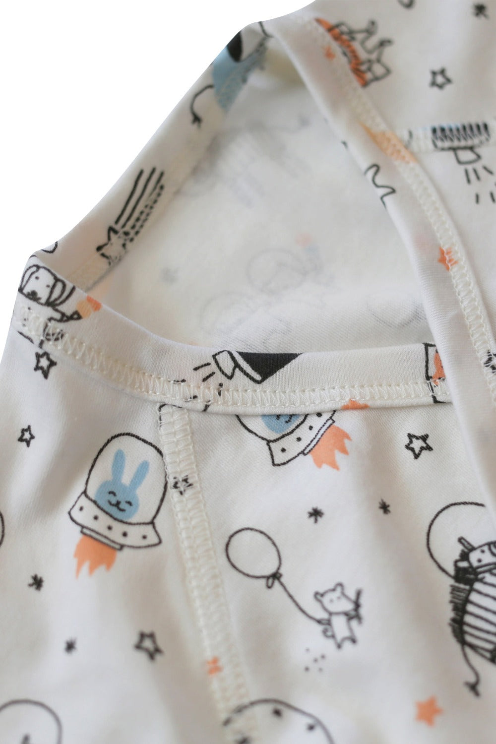 Space Print Baby Kimono Onesie | Milk & Baby