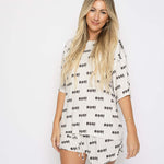 Boo! | Women's Bamboo Short Set | Milk & Baby