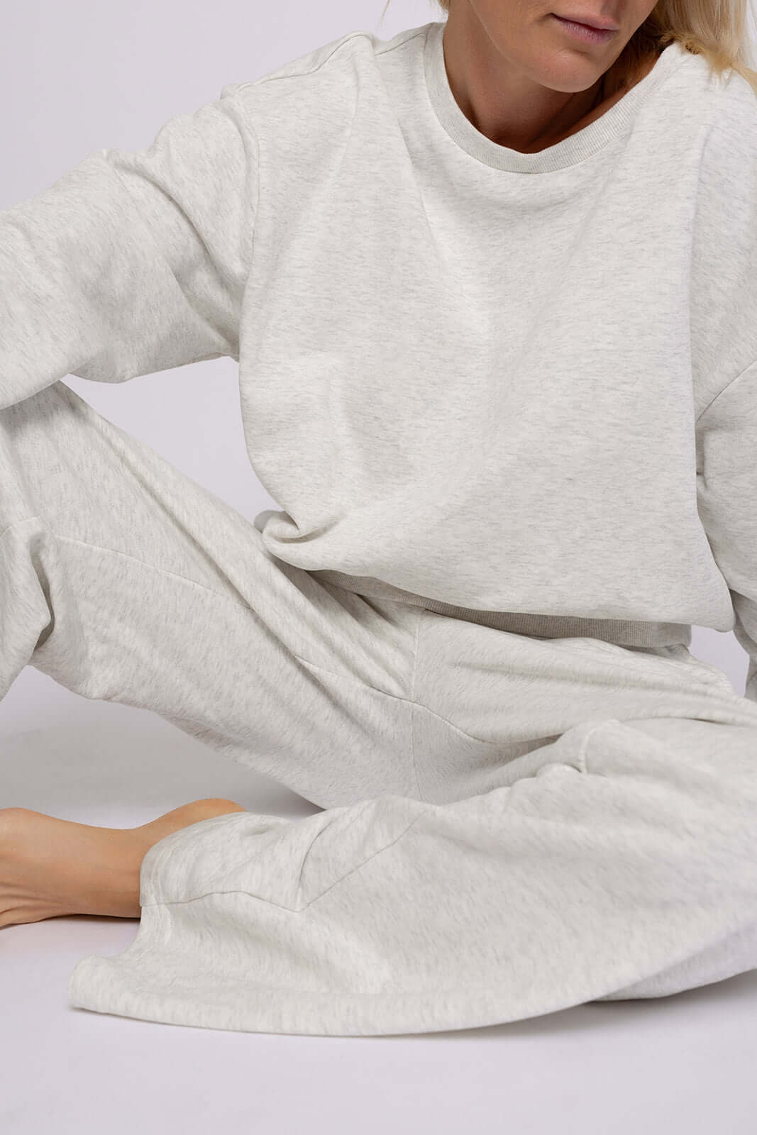 Heather Grey | Women's Sweat Set | Milk & Baby