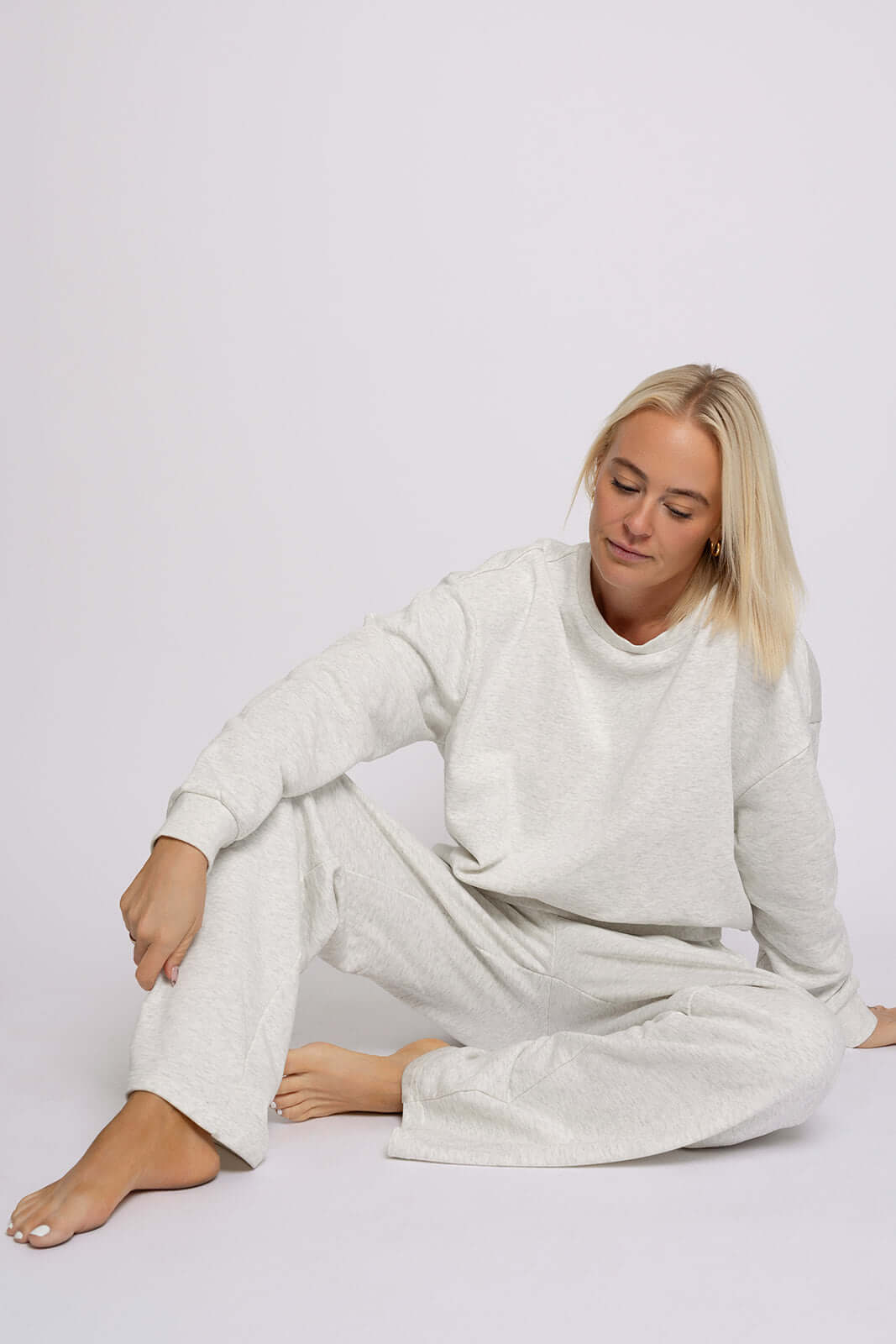 Heather Grey | Women's Sweat Set | Milk & Baby
