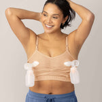 Sublime® Hands-Free Pumping & Nursing Bra | Beige | Milk & Baby