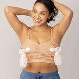 Sublime® Hands-Free Pumping & Nursing Bra | Beige | Milk & Baby