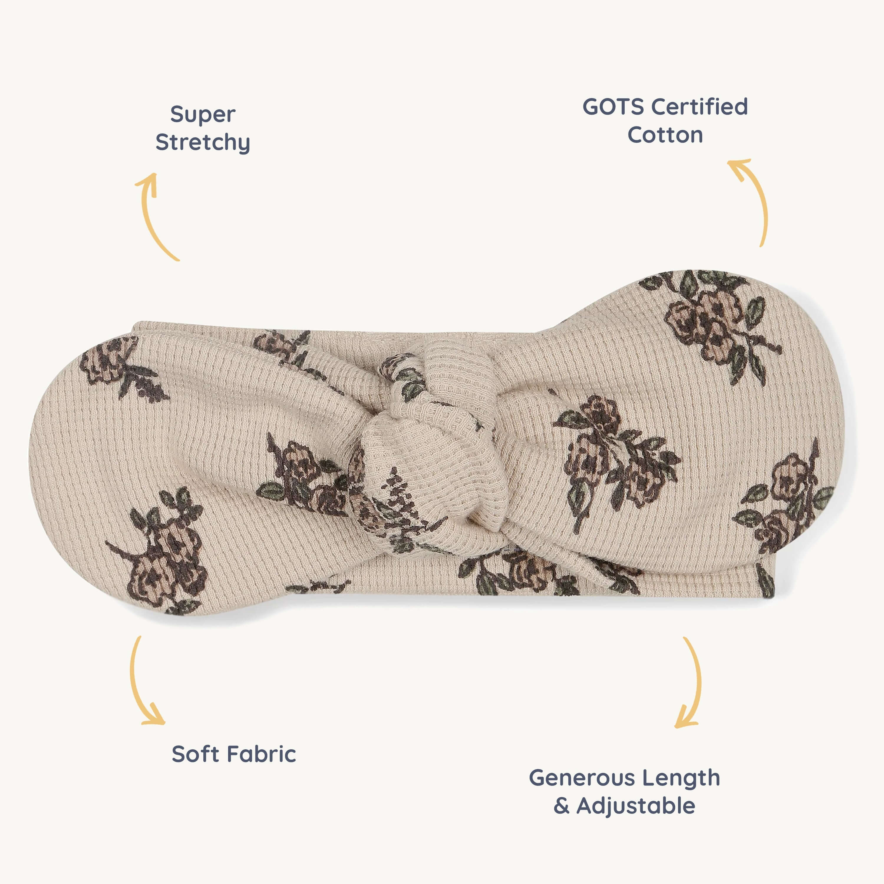 Organic Headwrap - Posy | Milk & Baby