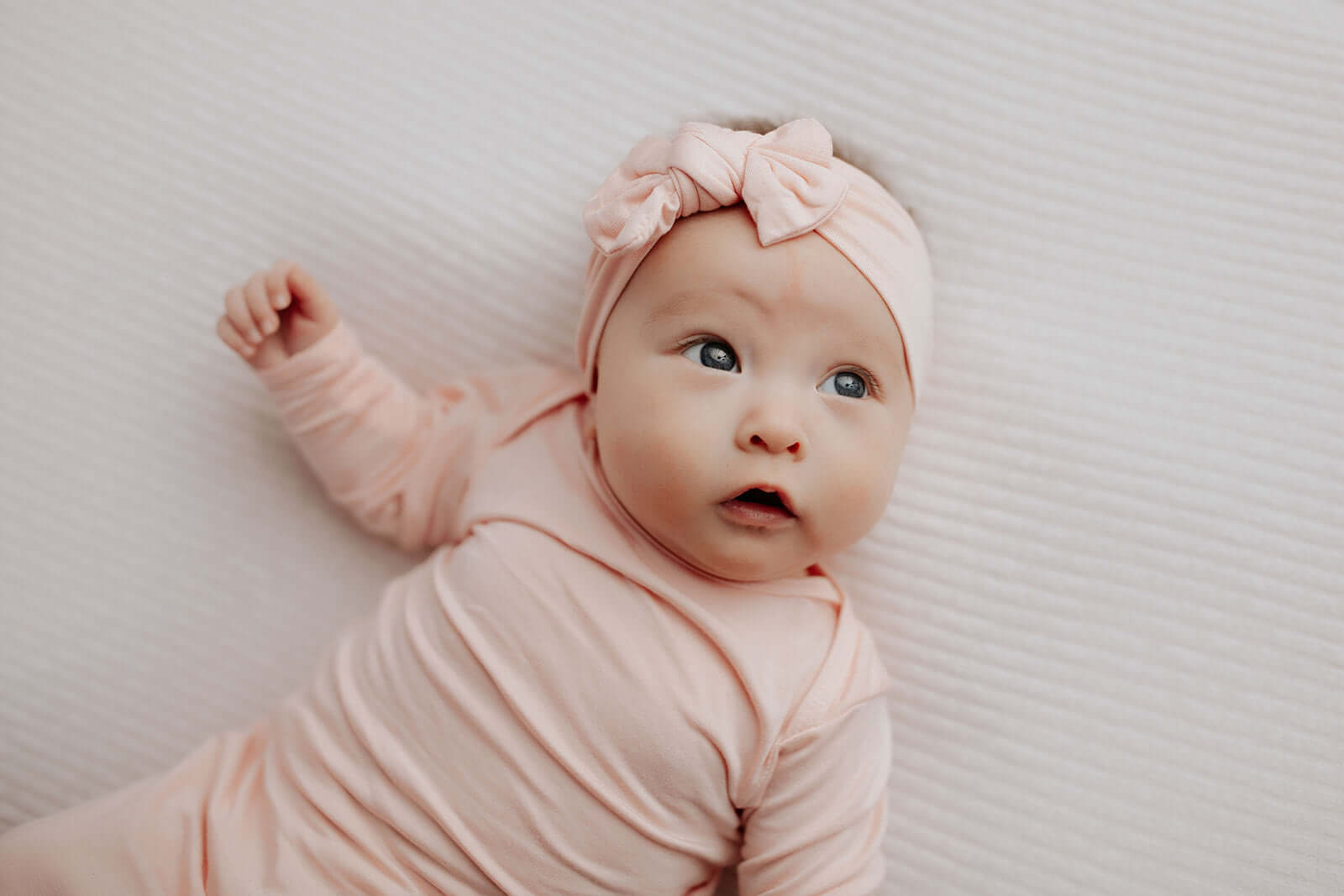 Heavenly Pink Knotted Baby Gown | Milk & Baby
