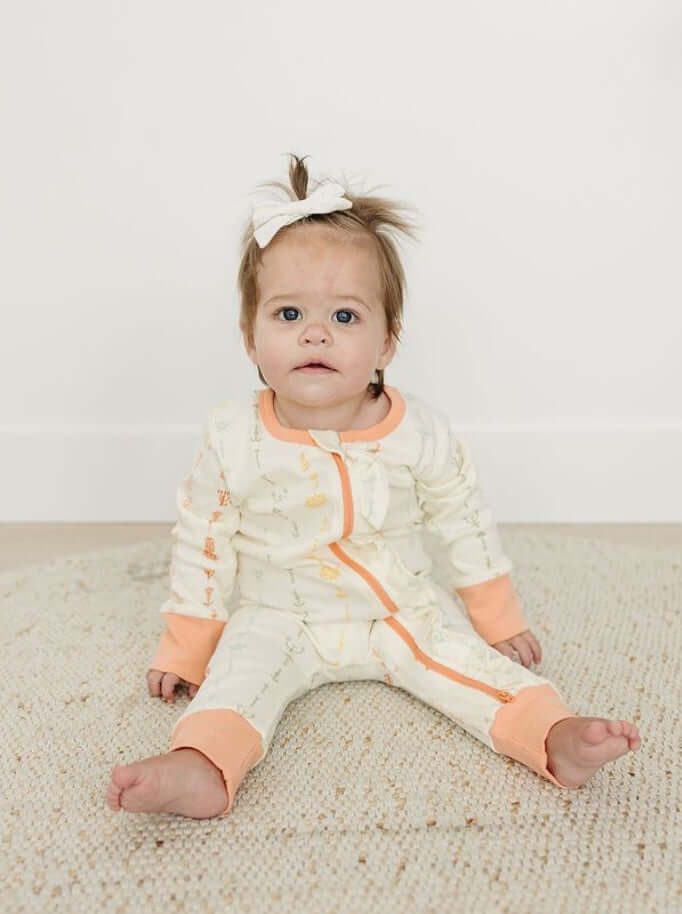 Boho Floral | GOTS Certified Organic Cotton Zippy | Milk & Baby