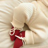 Luna + Luca Baby Rib Leggings | Cream | Milk & Baby