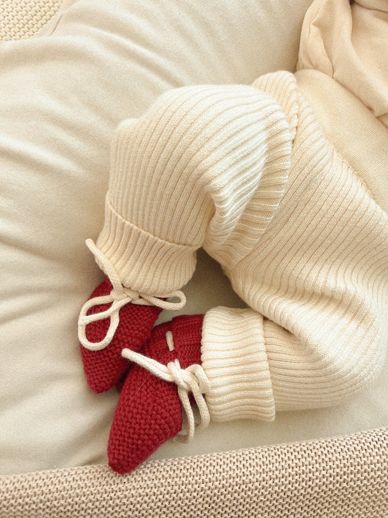 Luna + Luca Baby Rib Leggings | Cream | Milk & Baby
