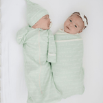 I Love You (Desert Green) | GOTS Certified Organic Cotton Sleepsack | Milk & Baby