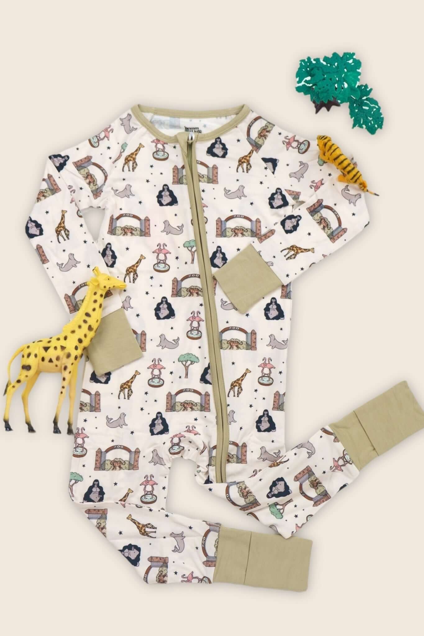 Zoo Adventures Dream Romper | Milk & Baby