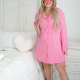 Bubblegum Rib Women's Dream Gown | Milk & Baby