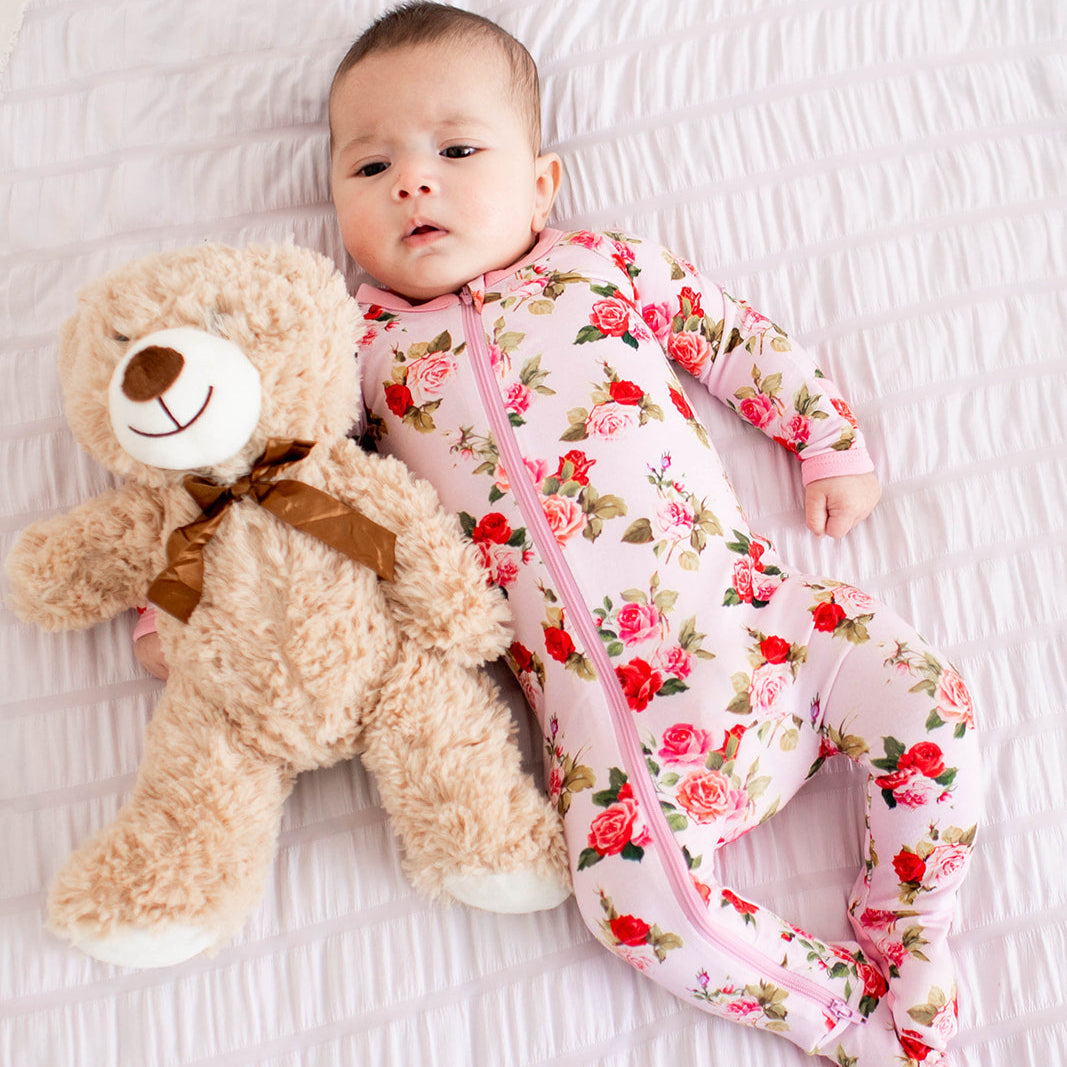 Rosebud Babe Footie | Milk & Baby