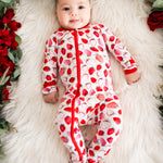 Strawberry Fields Footie | Milk & Baby