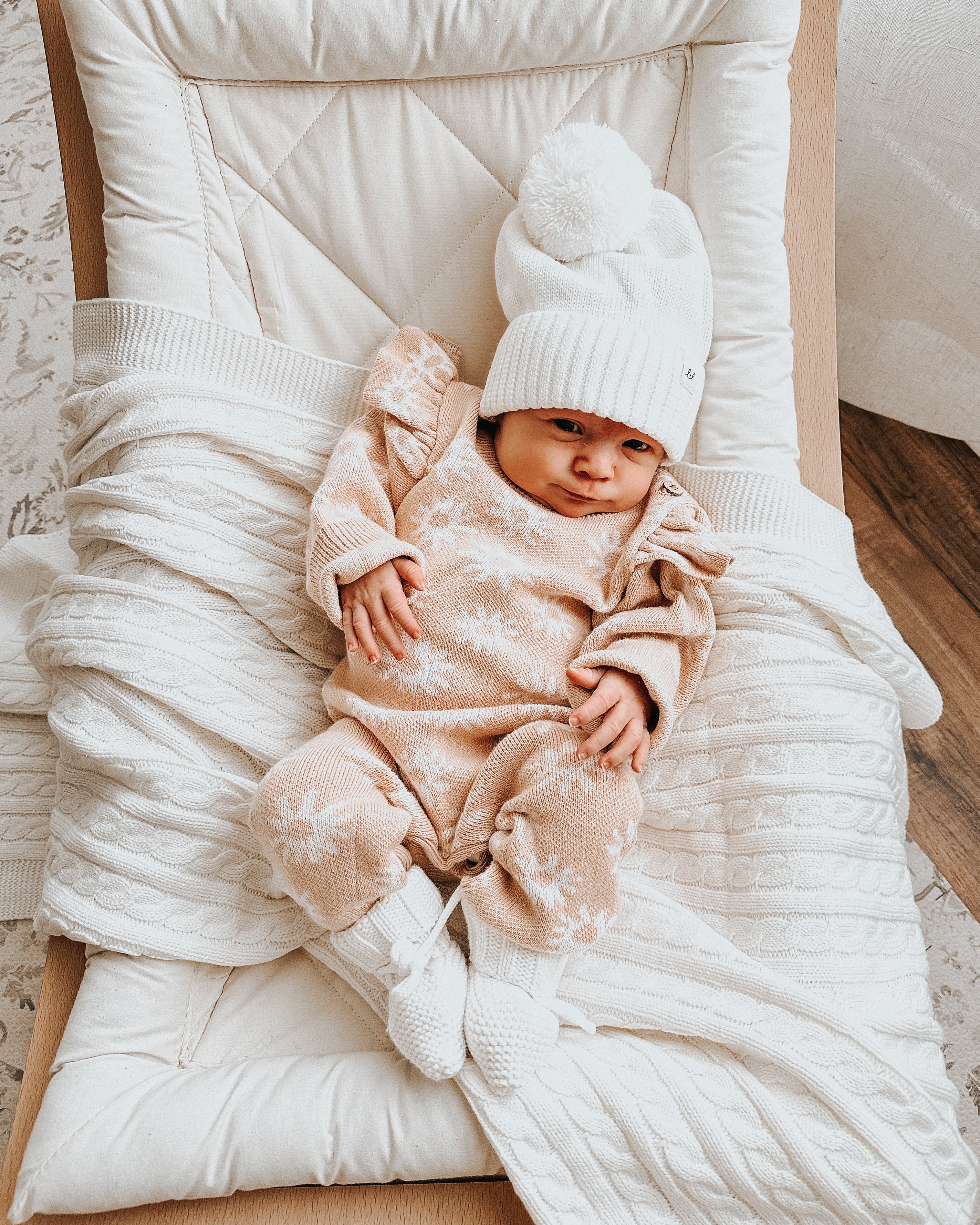 Luna + Luca Floral Jacquard Jumpsuit | Milk & Baby