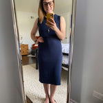 Little Breastfeeding Dress | Navy | Milk & Baby