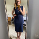 Little Breastfeeding Dress | Navy | Milk & Baby