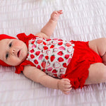 Strawberry Fields Ruffle Bloomer Set | Milk & Baby