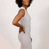 Little Breastfeeding Dress | Heather Gray