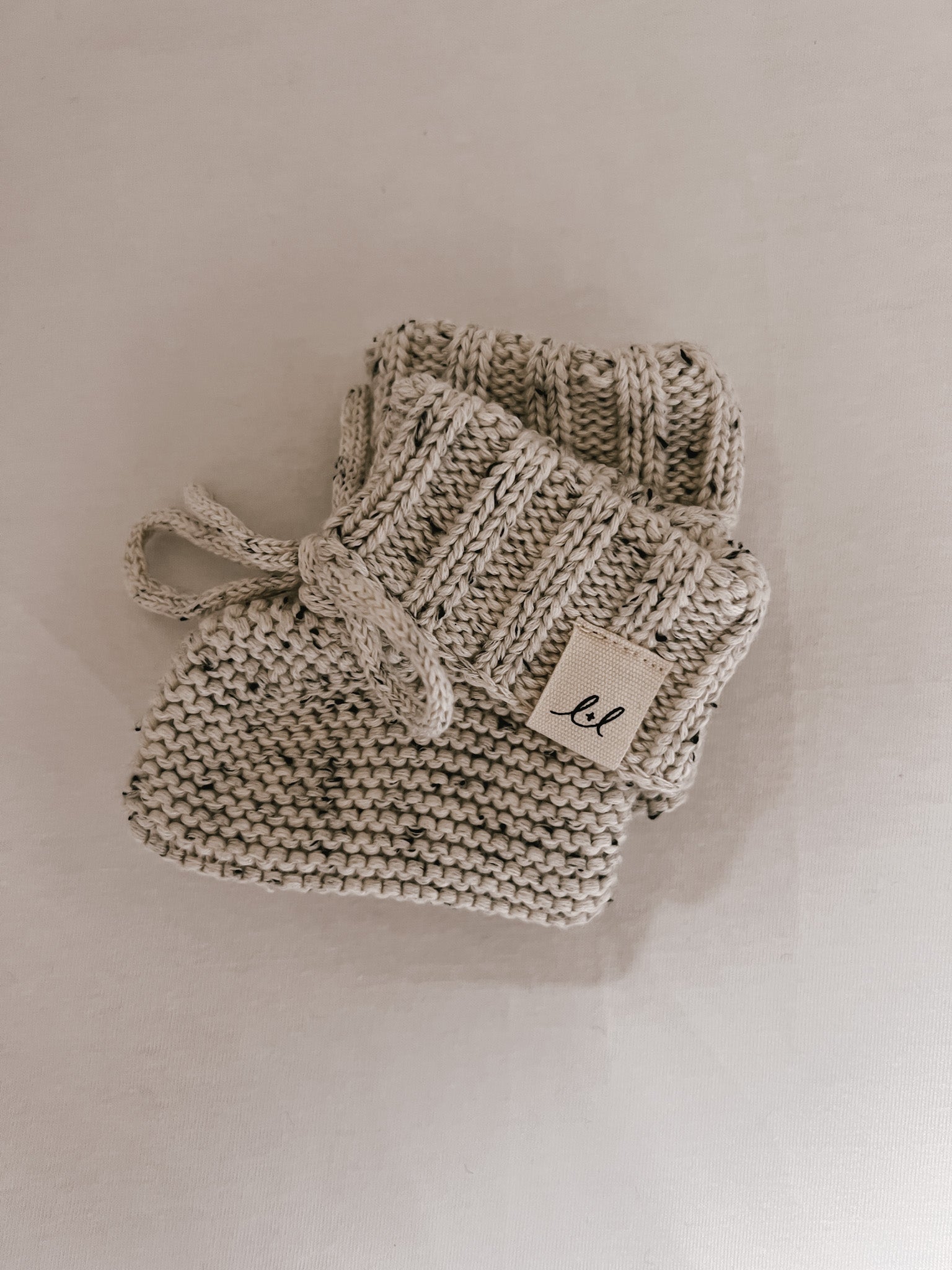 Luna + Luca Organic Booties - Black Speckle | Milk & Baby
