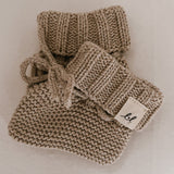 Luna + Luca Organic Booties - Heather Beige | Milk & Baby