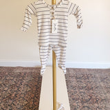 Riley Outfit and Hat Set | Black Stripes | Milk & Baby