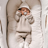 Chunky Rib Pullover | Beige | Milk & Baby