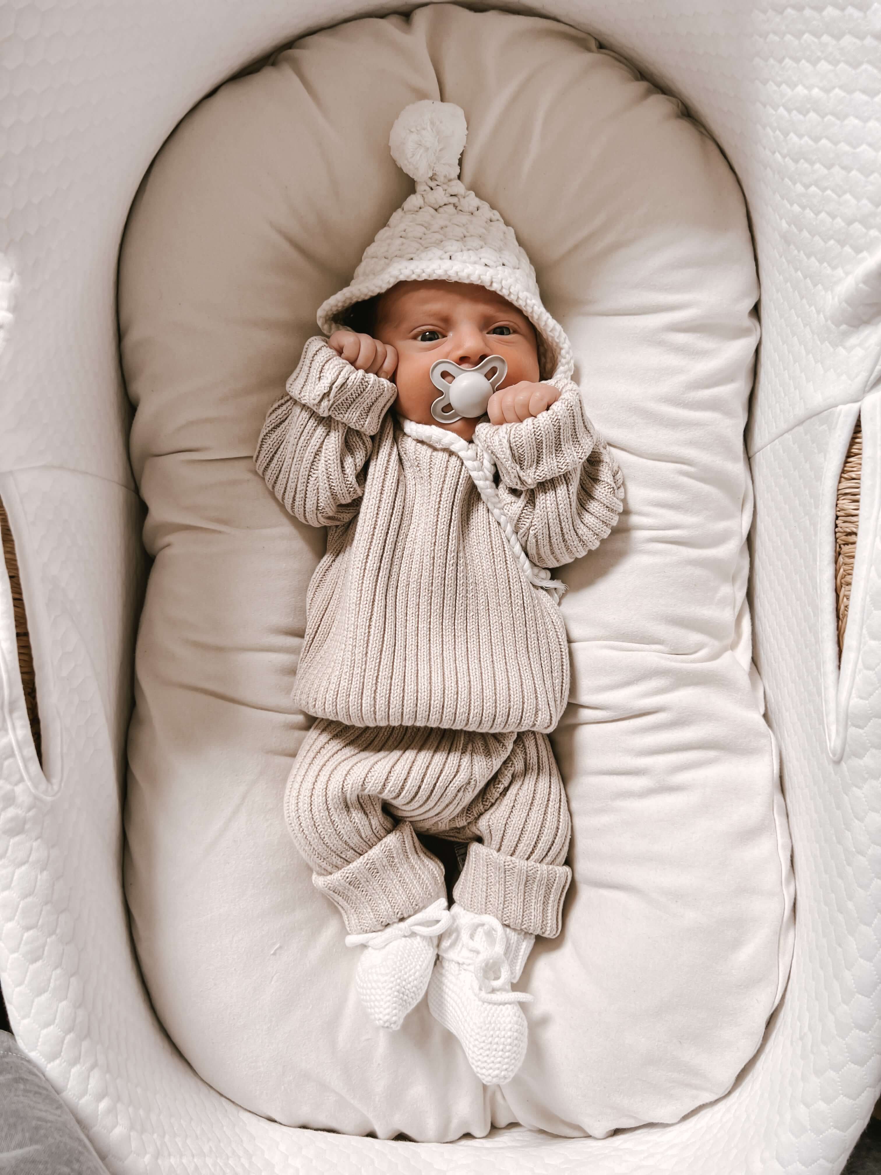 Chunky Rib Pullover | Beige | Milk & Baby