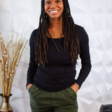 Little Breastfeeding Top | Black