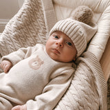 Luna + Luca Bear Jacquard Jumpsuit | Milk & Baby