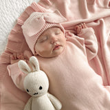 Powder Pink | Classic Bow Beanie | Milk & Baby
