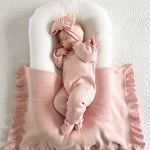 Classic Ruffle Jumpsuit Powder Pink
