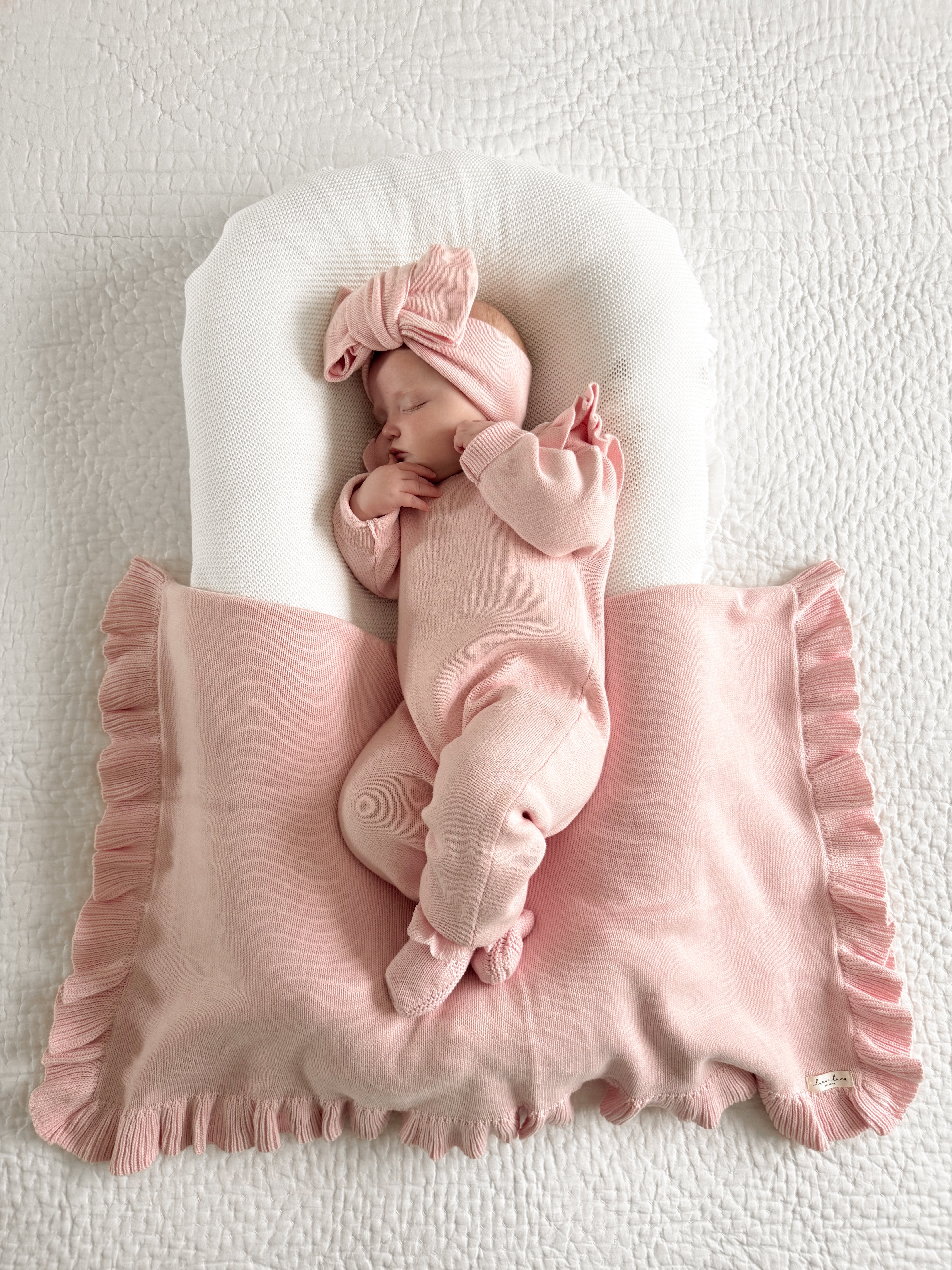 Classic Ruffle Jumpsuit Powder Pink