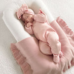 Powder Pink | Classic Bow Headband | Milk & Baby