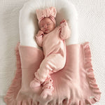 Powder Pink | Classic Bow Headband | Milk & Baby