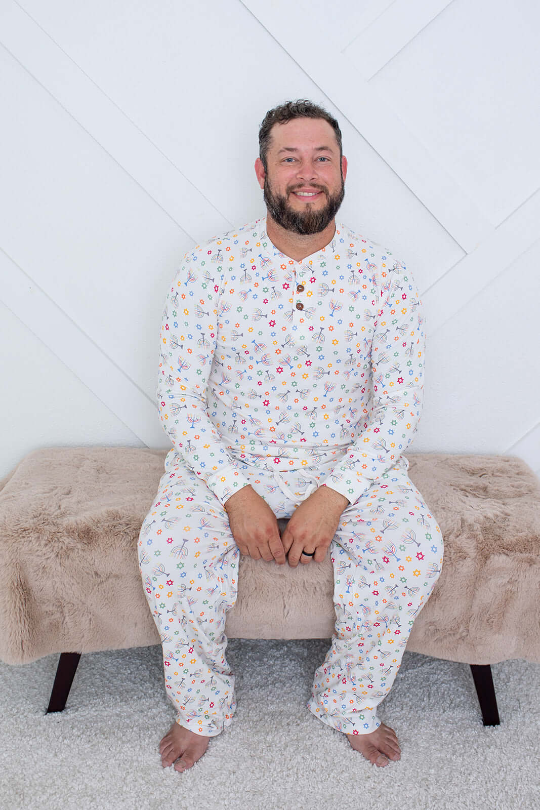 Happy Hanukkah Men's Pajama | Milk & Baby