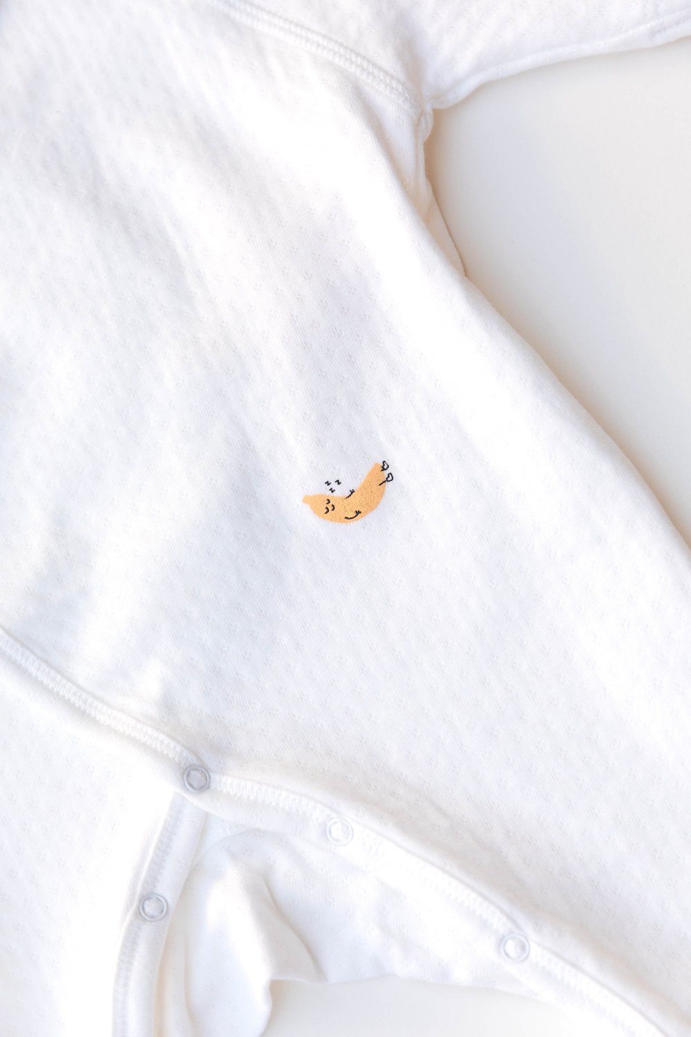 White Pointelle Baby Kimono Onesie | Milk & Baby