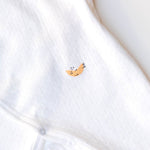 White Pointelle Baby Kimono Onesie | Milk & Baby