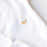 White Pointelle Baby Kimono Onesie | Milk & Baby