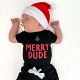 Merry Dude Tree Onsie | Milk & Baby