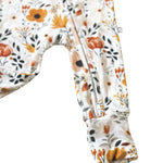 Floral | Bamboo Zip Romper | Milk & Baby