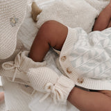 Luna + Luca Organic Booties | Cream