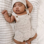 Luna + Luca Novelty Knit Romper - Black Speckle | Milk & Baby