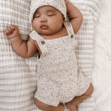 Luna + Luca Novelty Knit Romper - Black Speckle | Milk & Baby
