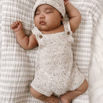Luna + Luca Novelty Knit Romper - Black Speckle | Milk & Baby