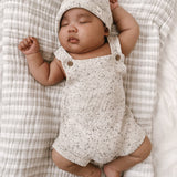 Luna + Luca Novelty Knit Romper - Black Speckle | Milk & Baby