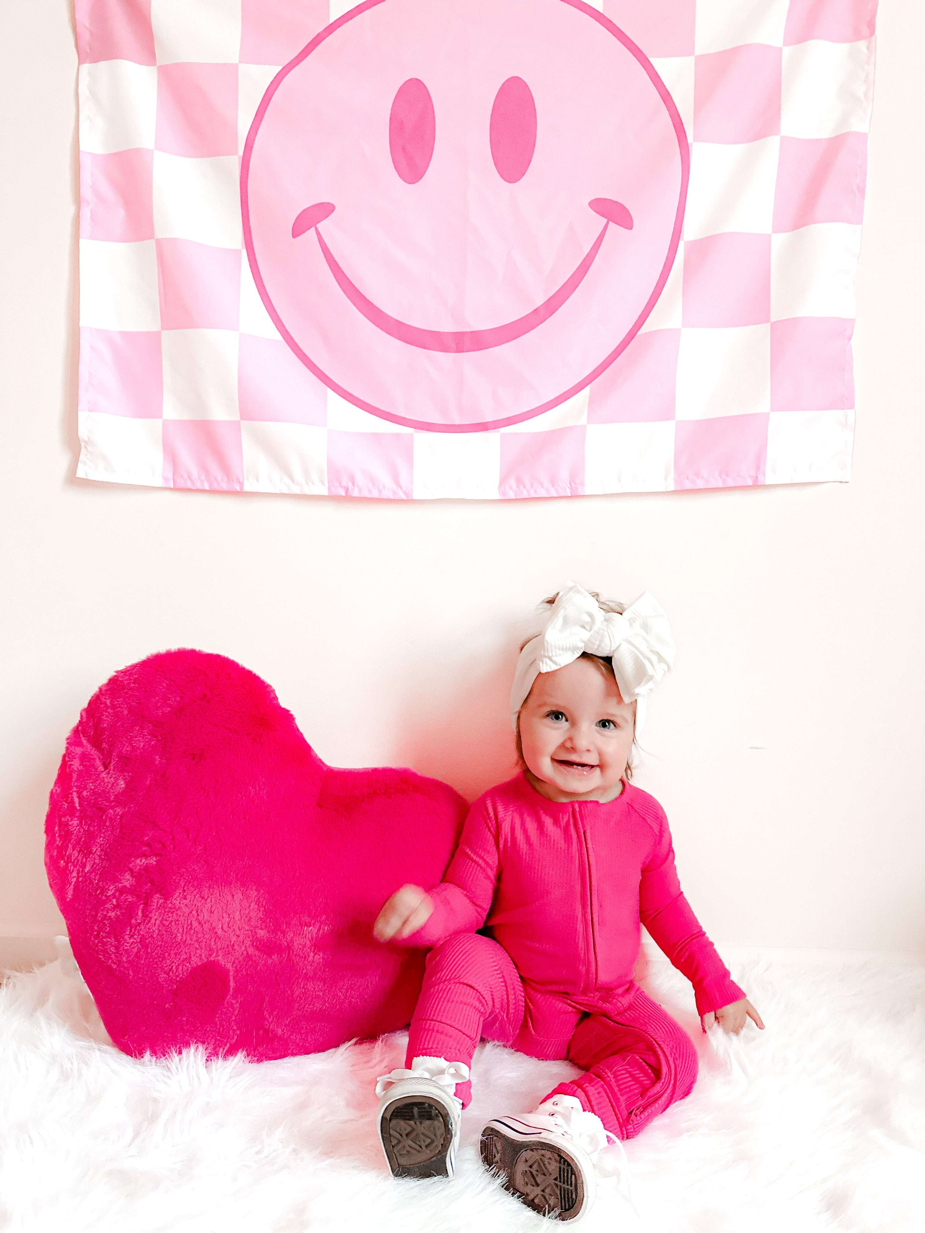 Hot Pink Rib Dream Baby Romper Milk & Baby