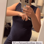 Little Breastfeeding Dress | Navy | Milk & Baby