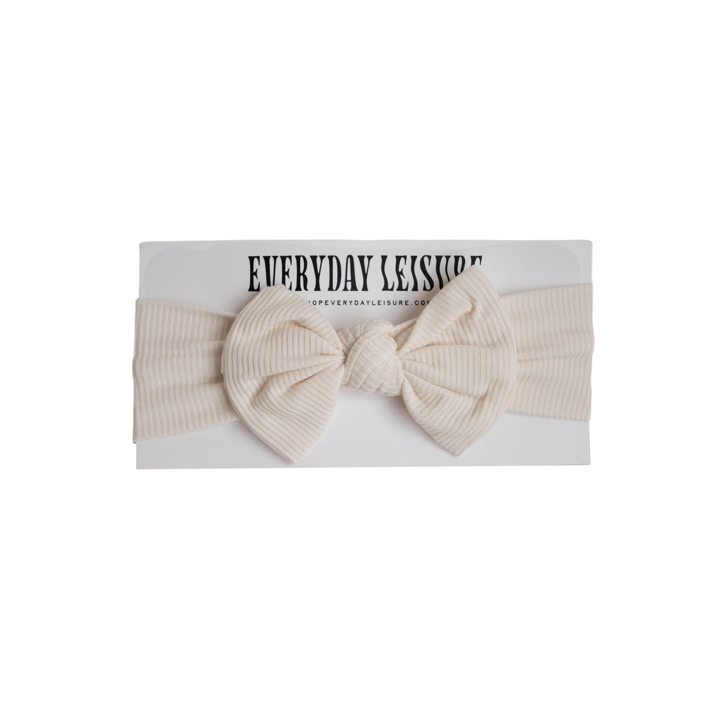 Ivory Ribbed | Head Wrap | Milk & Baby
