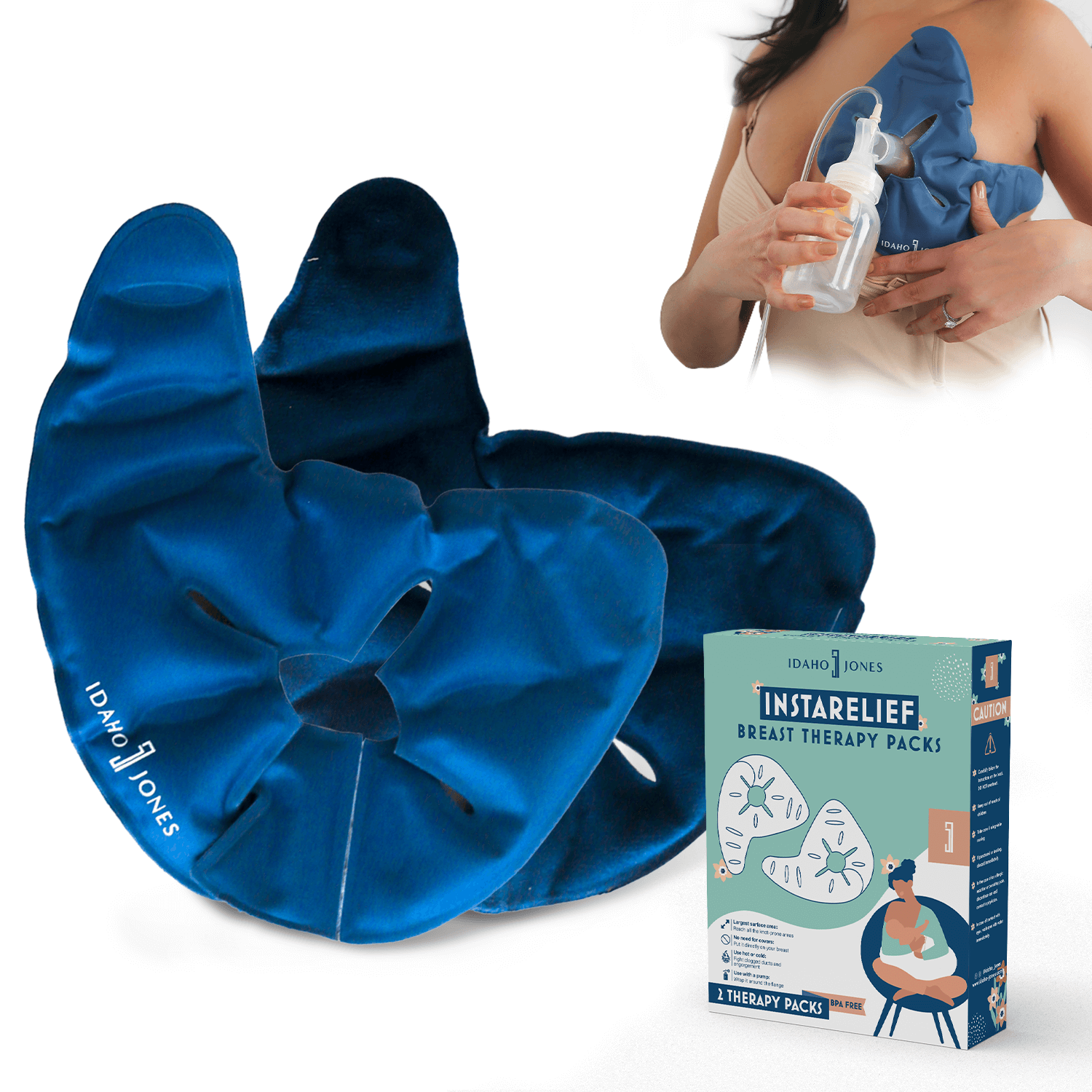 InstaRelief Breast Heating Pads Ice Packs | Milk & Baby