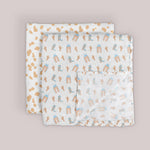 Swaddle Blanket Set | Howdy Partner Blue | Milk & Baby